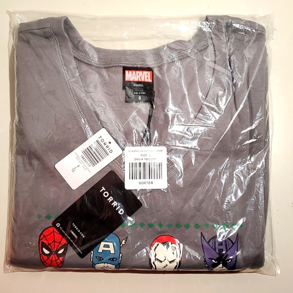 ❤️NWT VINTAGE TORRID SWEATSHIRT - SPIDERMAN HULK IRONMAN BLACK PANTHER MARVEL - Picture 4 of 9